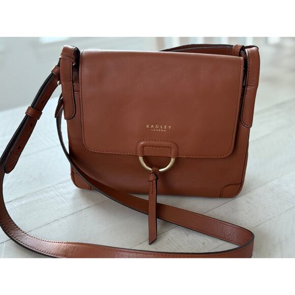 Radley London Tan Leather Crossbody Bag – NWOT - Picture 1 of 13